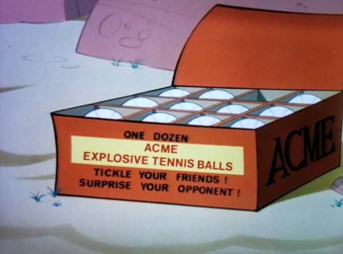 ACME Explosive Tennis Balls