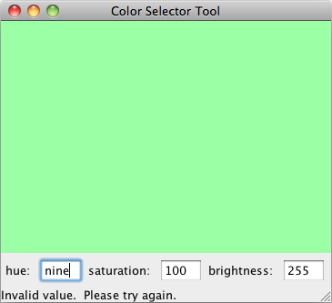 simple HSB color chooser in error condition