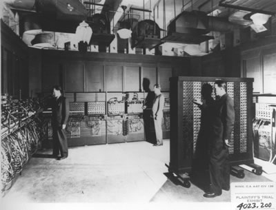 The first electronic computer: ENIAC