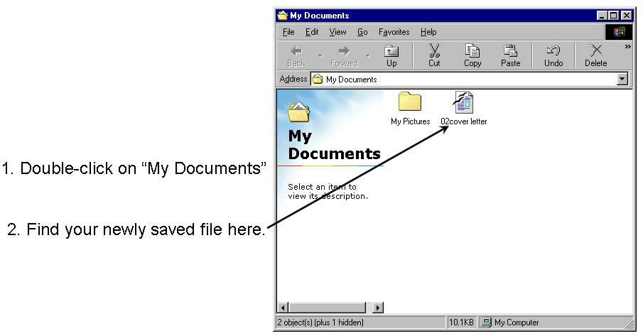 exploring files in Windows 98