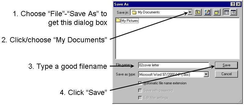 saving documents in OO