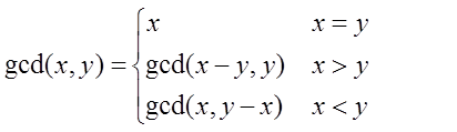 euclids algorithm of gcd